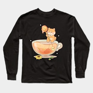 Shiba Honey Tea Cup Long Sleeve T-Shirt